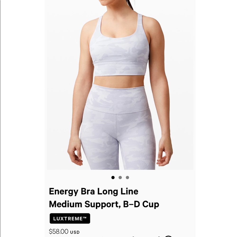 Lululemon energy sports bra